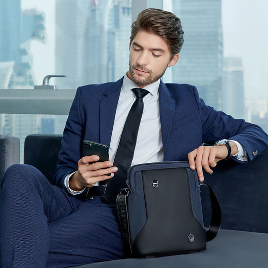 Bolsa Mensajero Ejecutiva Diagonal - Mochila Compacta Estilo Business Casual - Image 9