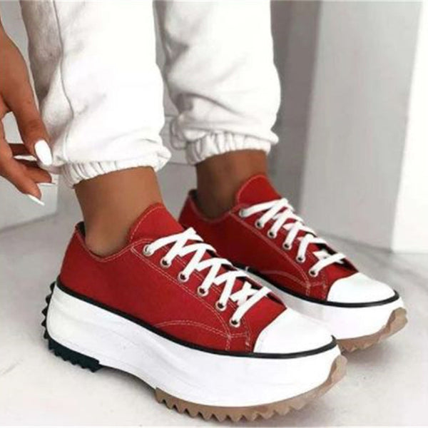 Zapatillas de Lona con Plataforma para Mujer