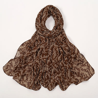 Pañuelo Ligero de Gasa Estampado Floral para Primavera y Verano - Image 8
