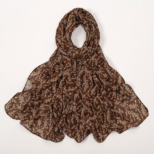 Pañuelo Ligero de Gasa Estampado Floral para Primavera y Verano - Image 8
