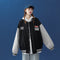 Chaqueta Oversized de Calle con Costuras Mixtas