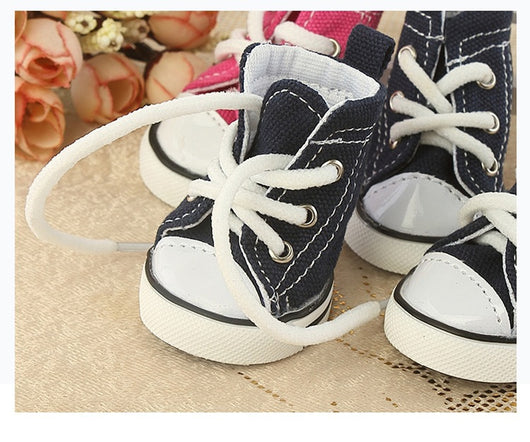 Zapatos para Mascotas de Lona Denim Transpirables y Cómodos - Image 7