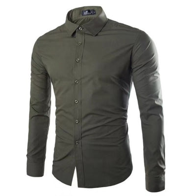 Camisa Polo de Manga Larga sin Planchado para Hombre - Image 4