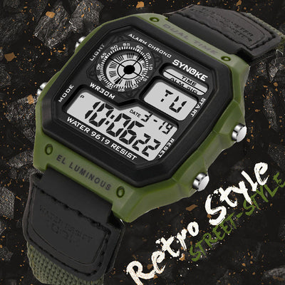 Reloj Deportivo Retro Luminoso Resistente al Agua para Hombre - Image 7