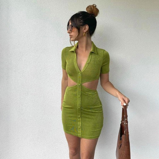 Vestido Ajustado con Bolsa Frontal para Mujer - Image 9