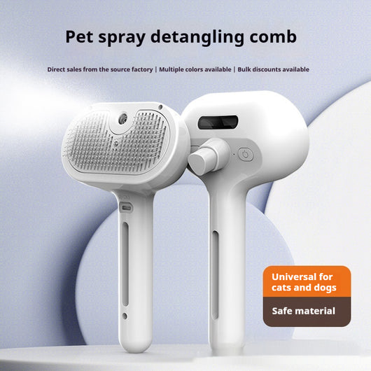 Spray Desenredante con Peine para Mascotas - Gatos y Perros