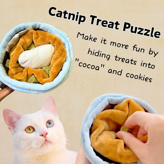 Juguetes Interactivos de Catnip para Gatos con Sonidos Crujientes y Puzzle de Premios - Image 2