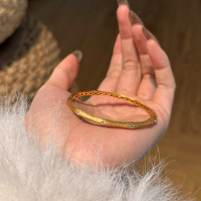 Pulsera Plata Esterlina Elevada con Circones Incrustados - Image 9