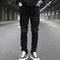 Jeans Slim Fit Elásticos con Parches de Costura PU