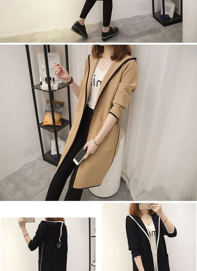 Abrigo Cardigan Trench de Largo Medio para Mujer - Image 11