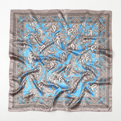 Pañuelo Estampado Paisley 90x90 cm - Chal Retro Elegante - Image 4
