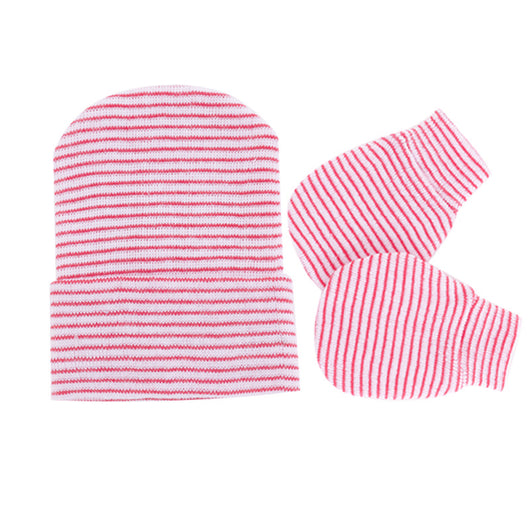 Set de Gorro Tejido y Manoplas Antiarañazos para Recién Nacido - Image 18
