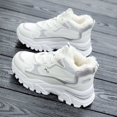 Zapatillas Deportivas Casual con Suela Gruesa Térmica y Cordones de Terciopelo - Image 11