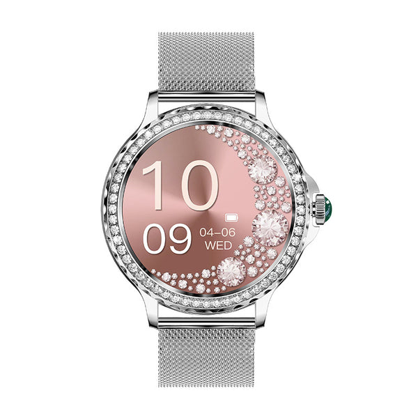 Reloj Inteligente para Mujer con Llamadas Bluetooth y Diamantes