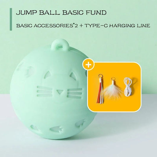 Light green spherical interactive cat toy with cut-out patterns and a central circular feature, measuring 1.89 inches.