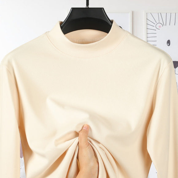 Playera Cuello Alto Terciopelo Liso para Hombre
