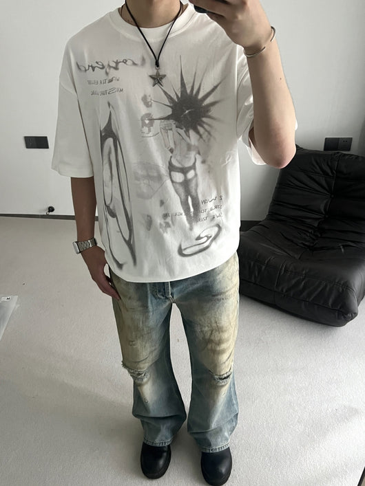 Playera Estampada Fuzzy 250g Manga Corta Premium - Image 8