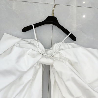Blusa Elegante Off-Shoulder con Mangas Abullonadas y Moño Grande - Image 14