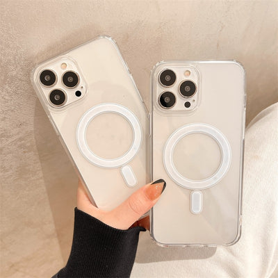 Funda Magnética Transparente con Animación Anti Caídas para Celular - Image 3
