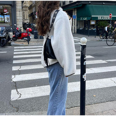 Chaqueta Cálida de Otoño e Invierno para Mujer con Cierre Simple - Image 13