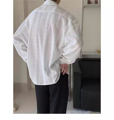 Camisa Jacquard Calada para Hombre - Image 12