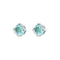 All-Plateado Tianhuo-Cut Firework-Cut Thorn Rose EarringsAnti-Oxidation Unisex Retro Estilo Verde 1Pair 6mm