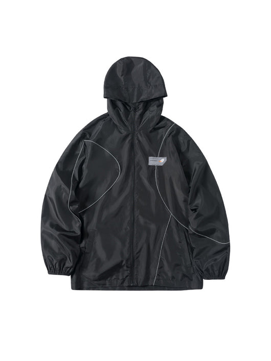 Camiseta Deportiva Protección Solar Hombre con Tira Reflectante Transpirable