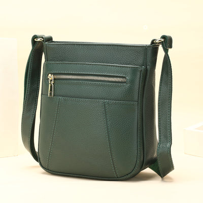 Bolso Mensajero de Cuero Genuino Primera Capa para Mamás Modernas - Image 6