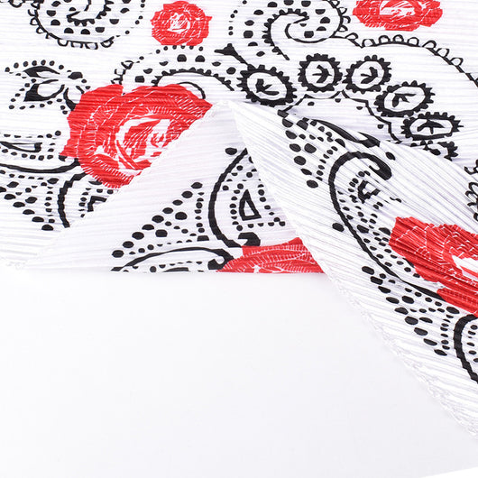 Pañuelo Grande Estampado Rosas Retro - Image 11