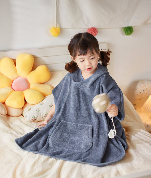 Bata Infantil con Capucha de Algodón Absorbente - Image 22