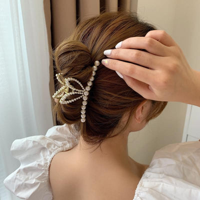 Clip de Orejas de Conejo Perla - Accesorio Grande para Cabello - Image 9