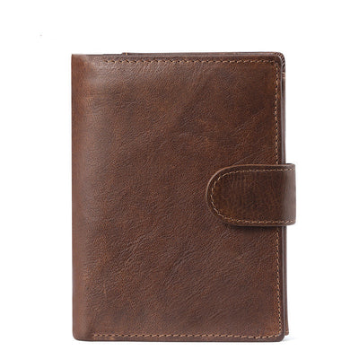 Billetera de Cuero para Hombre Estilo Retro Crazy Horse - Compacta y Clásica - Image 6