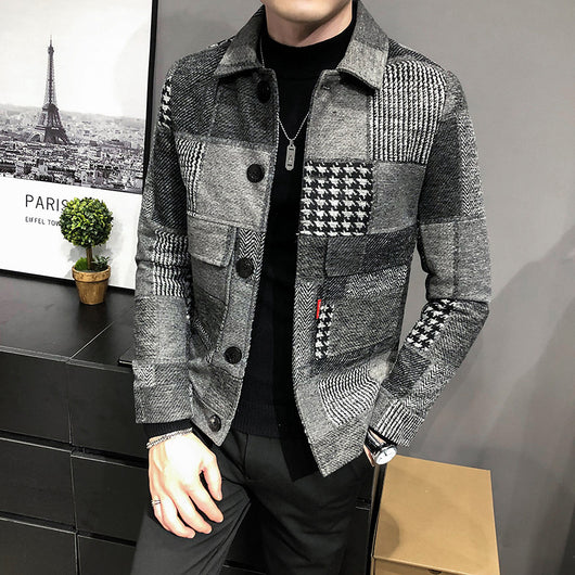 Saco de Lana Cuadrillé Slim Fit para Hombre - Image 10