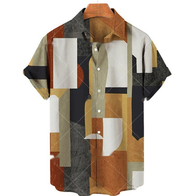 Camisa Casual para Hombre con Impresión 3D Digital - Image 13