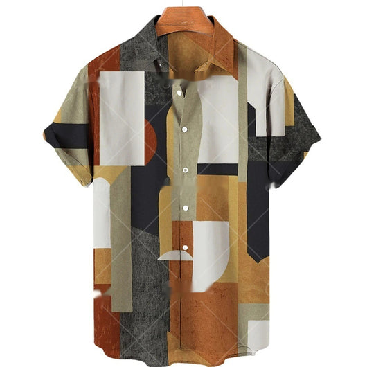 Camisa Casual para Hombre con Impresión 3D Digital - Image 13
