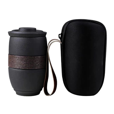 Taza de Té de Cerámica con Filtro Integrado y Tapa - Image 14
