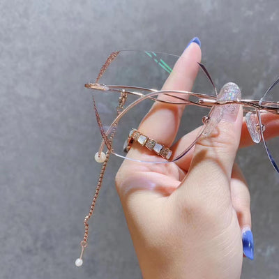 Gafas Graduadas Sin Marco para Mujer con Detalles en Cristales - Image 7