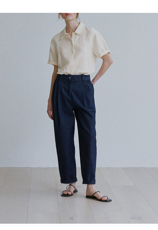 Camisa de Lino Puro con Textura Francesa para Mujer - Image 13