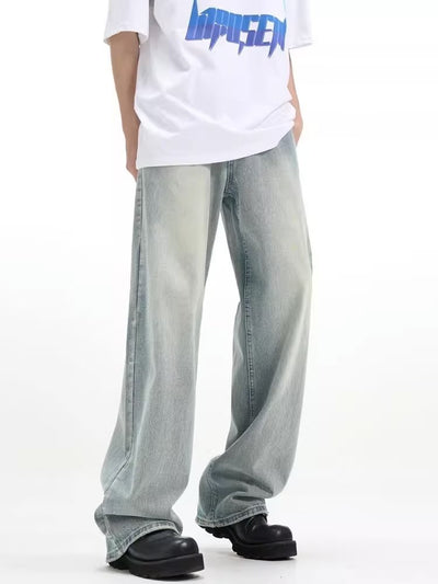 Pantalón Retro Holgado Casual Azul - Image 20