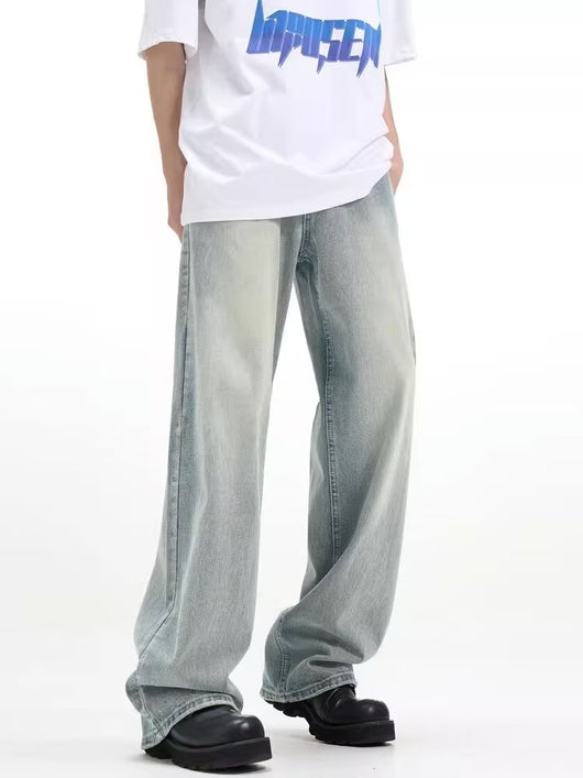 Pantalón Retro Holgado Casual Azul - Image 20