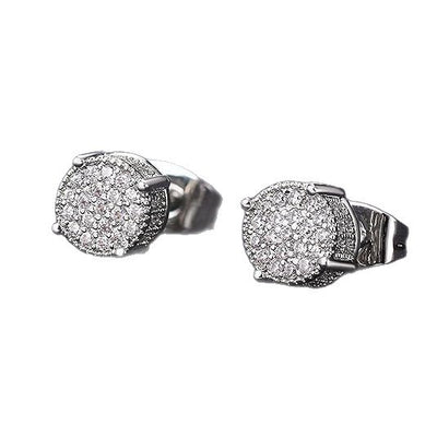 Aretes Hip-hop de Diamantes para Hombre - Estilo Urbano Premium - Image 5