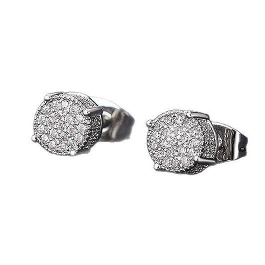 Aretes Hip-hop de Diamantes para Hombre - Estilo Urbano Premium - Image 5