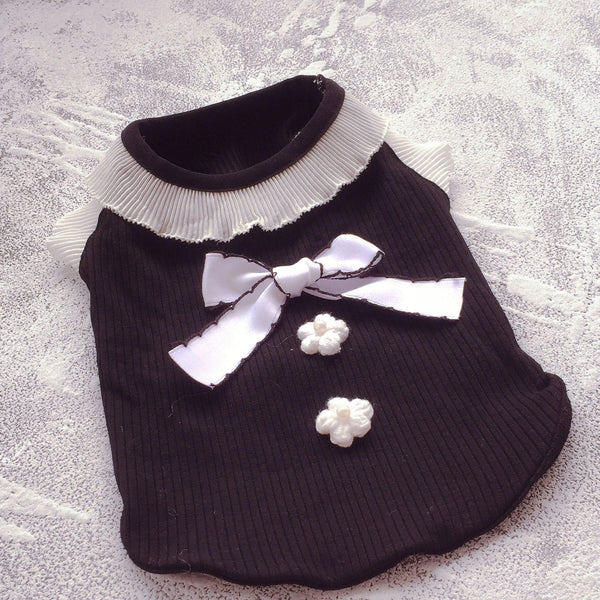 Chaleco para Perro con Moño Negro y Blanco - Image 5