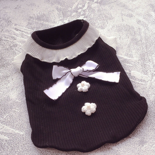 Chaleco para Perro con Moño Negro y Blanco - Image 5
