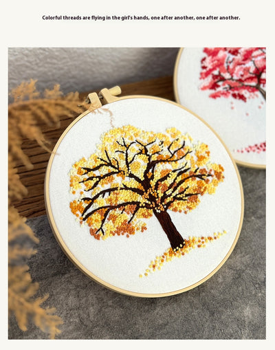 Kit de Bordado Principiante con Árbol Colgante - Pintura Textil - Image 17