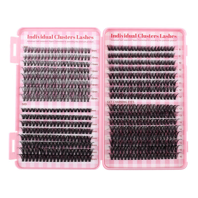 Pestañas Postizas Naturales de Racimos Individuales - Efecto Volumen Diario - Image 6