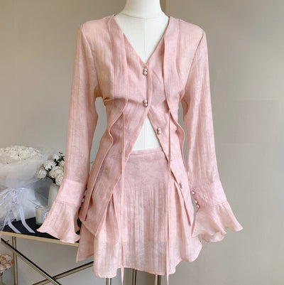 Blusa Tencel Estilo Chino para Mujer - Traje Moderno