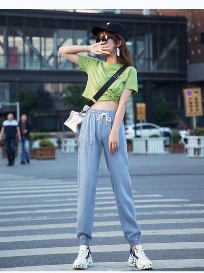 Pantalones Harem Capri Ajustados para Mujer - Corte Moderno y Favorecedor - Image 17