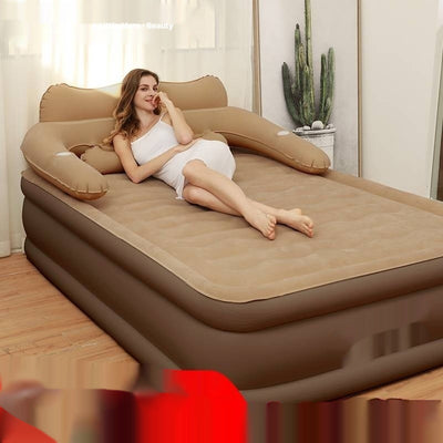 Cama Inflable Portátil con Respaldo Elevado y Acolchado Reforzado - Image 3