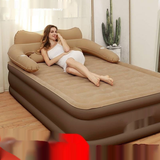 Cama Inflable Portátil con Respaldo Elevado y Acolchado Reforzado - Image 3